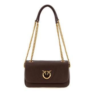 Pinko Pinko, Dames, Tassen, Bruin, Maat: ONE Size Leer