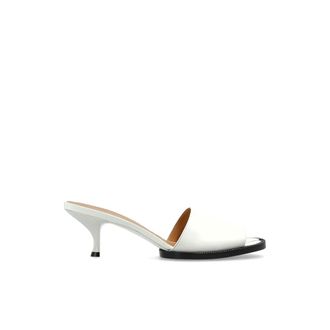 Maison Margiela Schoenen, Dames, Wit, 39 EU, Leer, Tabi Heeled Mules