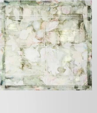 Maison Margiela rectangular lightweight scarf soft floral pattern