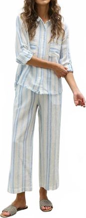 M&eacute;lissa Nepton Chase Shirt In Gradiant Bleu Stripe