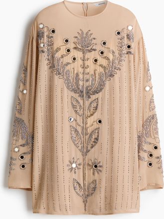 H&M Kleid mit Verzierung - Beige