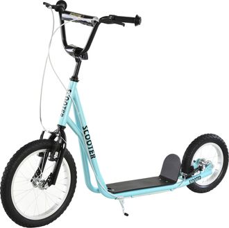OEM Scooter Patinete Para Ni&ntilde;os Mayores De 5 A&ntilde;os Con 2 Neum&aacute;ticos De Caucho Inflable Con Doble Freno Manillar Ajustable En Altura Soporte 100 Kg 135x58x8
