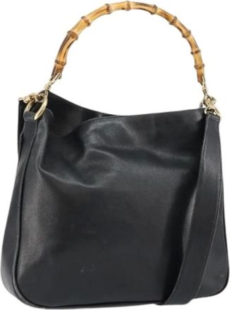 Gucci Pre-owned Shoulder Bags, female, Black, Size: ONE SIZE Pre-owned Vintage Shoulder Bag