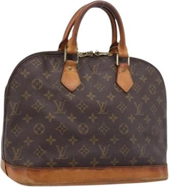 Louis Vuitton Pre-owned Alma PM Hand Bag - Dames - Vintage Handtas - Bruin - ONE Size - Leer - Vintage
