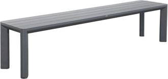 Sweeek Banco de jard&iacute;n de aluminio de 4 plazas, antracita