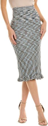 Gracia Frilled Hem Midi Skirt