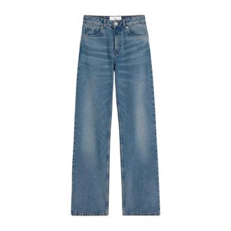 Ami Wide Leg Jeans - Dames - Jeans - Blauw - Maat: W27 Katoen