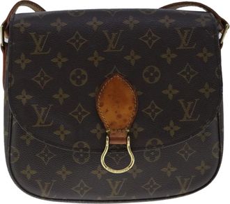 Louis Vuitton Saint Cloud Brown Canvas Shoulder Bag (Pre-Owned)