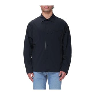 A|X Armani Exchange Sovracamicia in Tessuto Tecnico - - Jackets - Uomo - Nero - XL