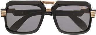 Cazal square-frame tinted sunglasses - unisex - Acetate - 56 - Black