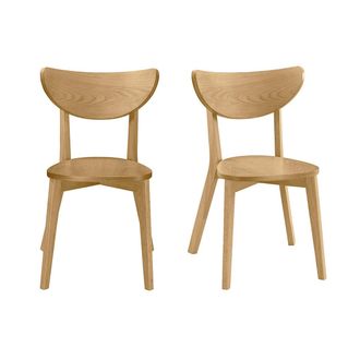 Miliboo Sillas Dise&ntilde;o Roble Leena (lote De 2)