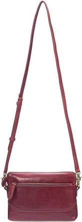 Frye Melissa Crossbody Wristlet Cross Body Womens Handbags Berry Lacquer, Leather