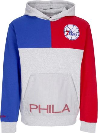 Mitchell & Ness NBA Tie Breaker Hoodie Grijs - Heren - Hoodies - Veelkleurig - L - Katoen - Hoodies & sweatvesten