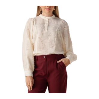 Minus Overhemden, Dames, Beige, M, Polyester, Hollie Blouse