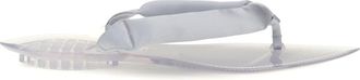 Alaia Womens Sandals Satin Flip-Flop Silver Pvc