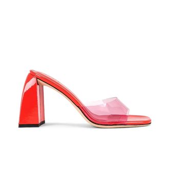 by FAR Michele Mules - female - By FAR - Heeled Mules - Red - 3 UK - Shoes