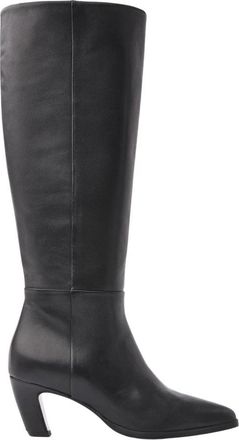 VIA VAI Elisa Skye High Boot - Dames - Laarzen met Hak - Zwart - 36 EU - Leer - Schoenen