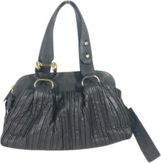 Bulgari Pre-owned Handbags, female, Black, Size: ONE SIZE Pre-owned Leather handbags