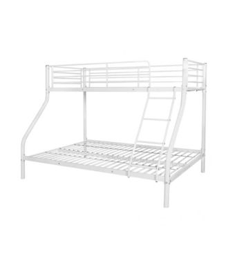 Home Heavenly Litera met&aacute;lica cama nido para 3 personas en color blanco