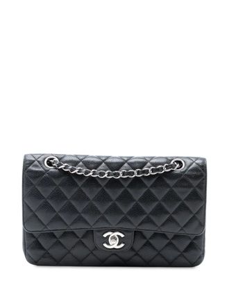Chanel 2008-2009 Medium Classic Caviar Double Flap shoulder bag - women - Caviar Leather - One Size - Black