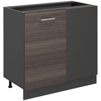 Vicco Mobile ad angolo cucina R-Line, Grigio nobile, 86 cm senza piano di lavoro Vicco