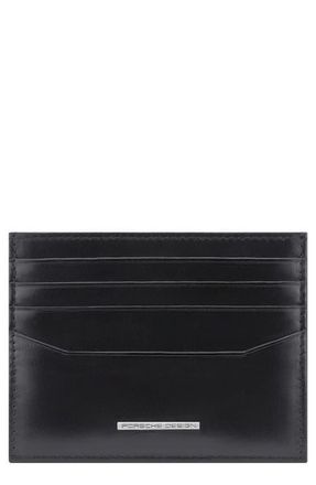 Porsche Design Roadster Classic Leather Card Case in Black at Nordstrom