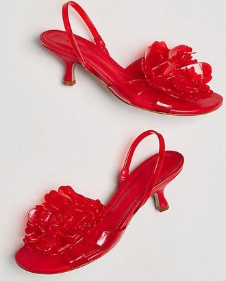 Farm Rio Floral Jelly Kitten Heels