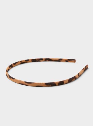 Simons Womens Animal-print slim headband