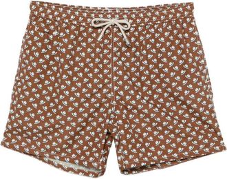 MC2 Saint Barth Beachwear, male, Brown, Size: XL Lighting Swim Shorts