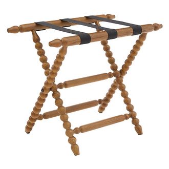 Ballard Designs Dover Luggage Rack - Chestnut - Ballard Designs