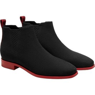 Vivaia Ryan Slip-On Chelsea Boots in Black Ruby Red at Nordstrom, Size 8.5