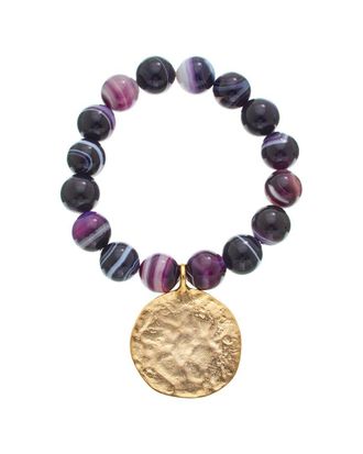 Kenneth Jay Lane Plated Beaded Bracelet