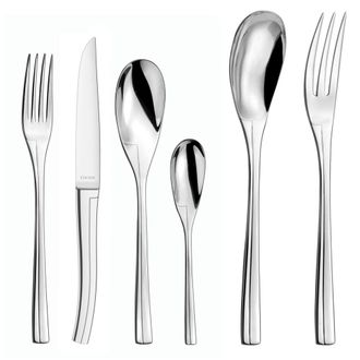 Bloomingdale's Cuberter&iacute;a de 50 piezas en estuche de madera Acero inoxidable Acero