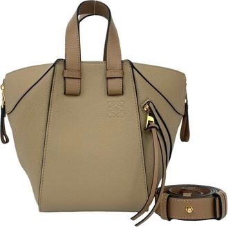 Loewe Beige Leather Handbag Shoulder Bag Tote Bag (Pre-Owned)