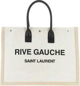 Saint Laurent Canvas large Rive Gauche tote bag Man One Size