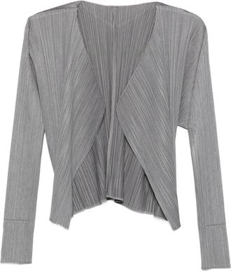 Pleats Please Issey Miyake Geplooid vest - Grijs
