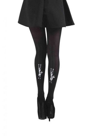 Pamela Mann Womens Tights Multicolour Multicoloured - Black - One Size