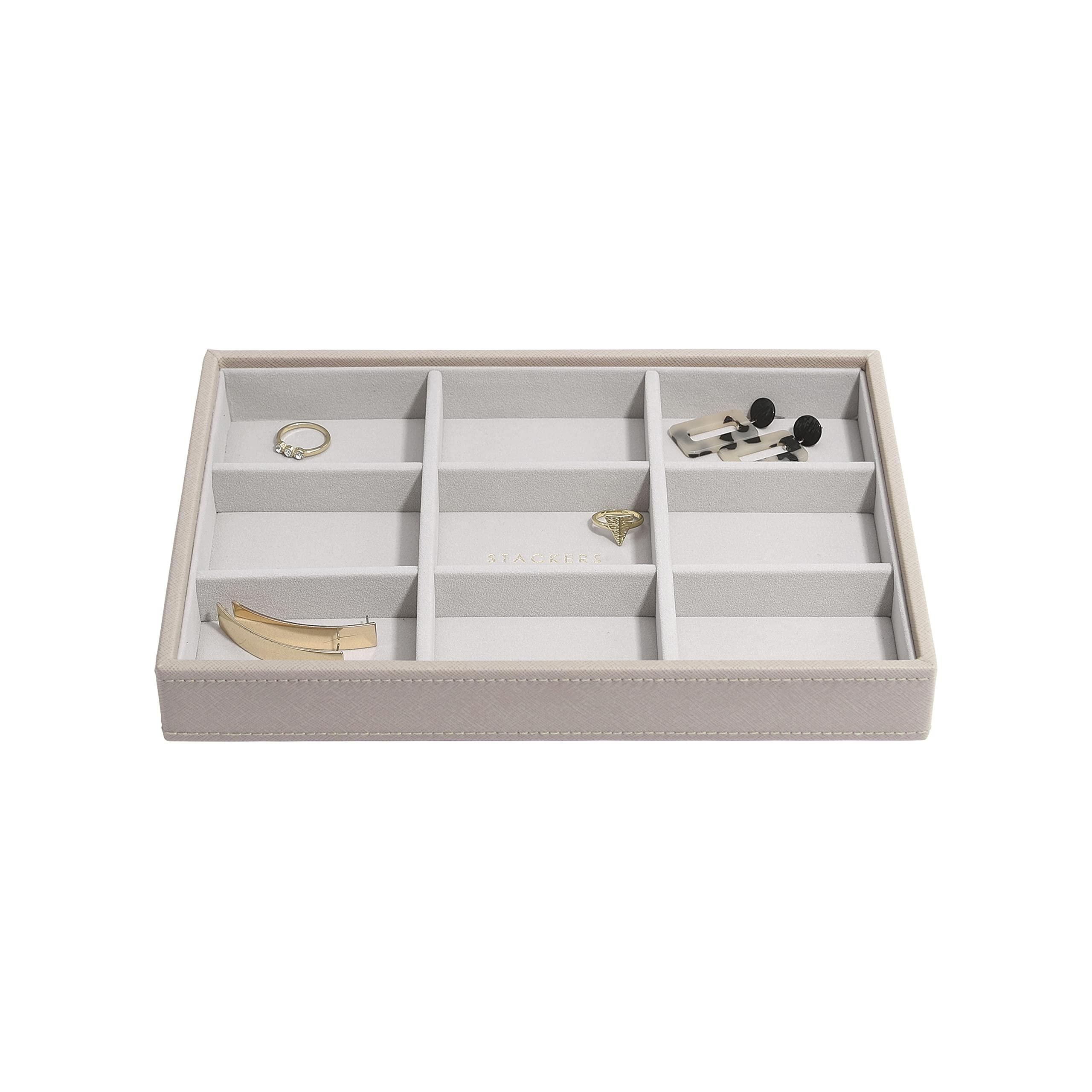 Stackers Schmuckschatulle Mini – Schwarze Aufbewahrungsbox Für Uhren & Accessoires, 12,5 X 18 X 6 Cm