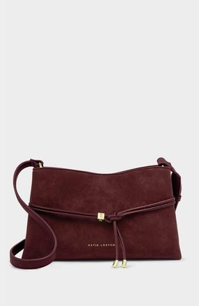 Katie Loxton Lori Crossbody Bag in Cherry Suedette at Nordstrom