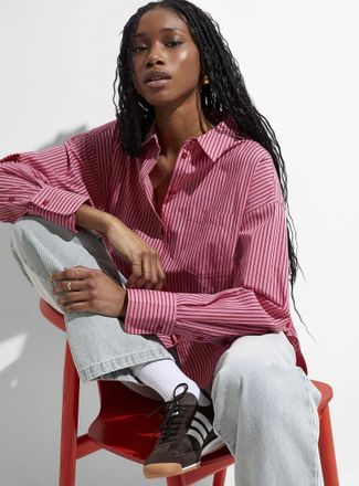 Jack & Jones Womens Jamie patch pocket loose shirt