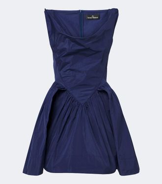 Vivienne Westwood Sunday draped taffeta minidress