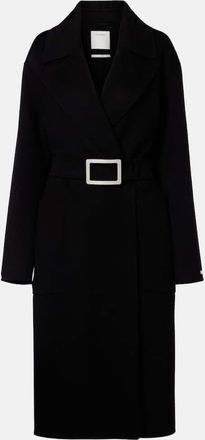 Sportmax Belted virgin wool wrap coat