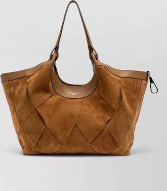 Gianni Chiarini dua shoulder bag suede finish dual handles