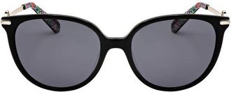 Kate Spade New York Ladies Black Round Sunglasses KRISTINA/G/S