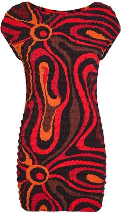 Pucci Printed Seersucker Mini Dress - Orange - 42 (UK10 / S)