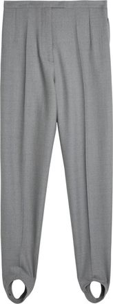Dries Van Noten Pandora Stirrup Stretch-wool Trousers - Grey - 34 (UK6 / XS)