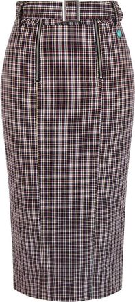 Trussardi Gonna midi a quadri - - Skirts - Donna - Multicolore - S