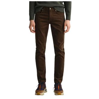 GANT Heren, Jeans, Bruin, Maat: W32 Velours