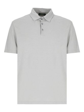 Zanone short-sleeve cotton polo shirt - men - Cotton - 48 - Grey