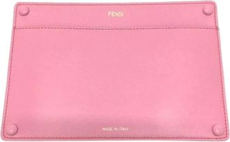 Fendi Pre-owned Wallets, female, Pink, Size: ONE SIZE Pre-owned Vintage Pouch